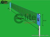 VN2002-Volleyball Net,Polyester,7.5x0.8m